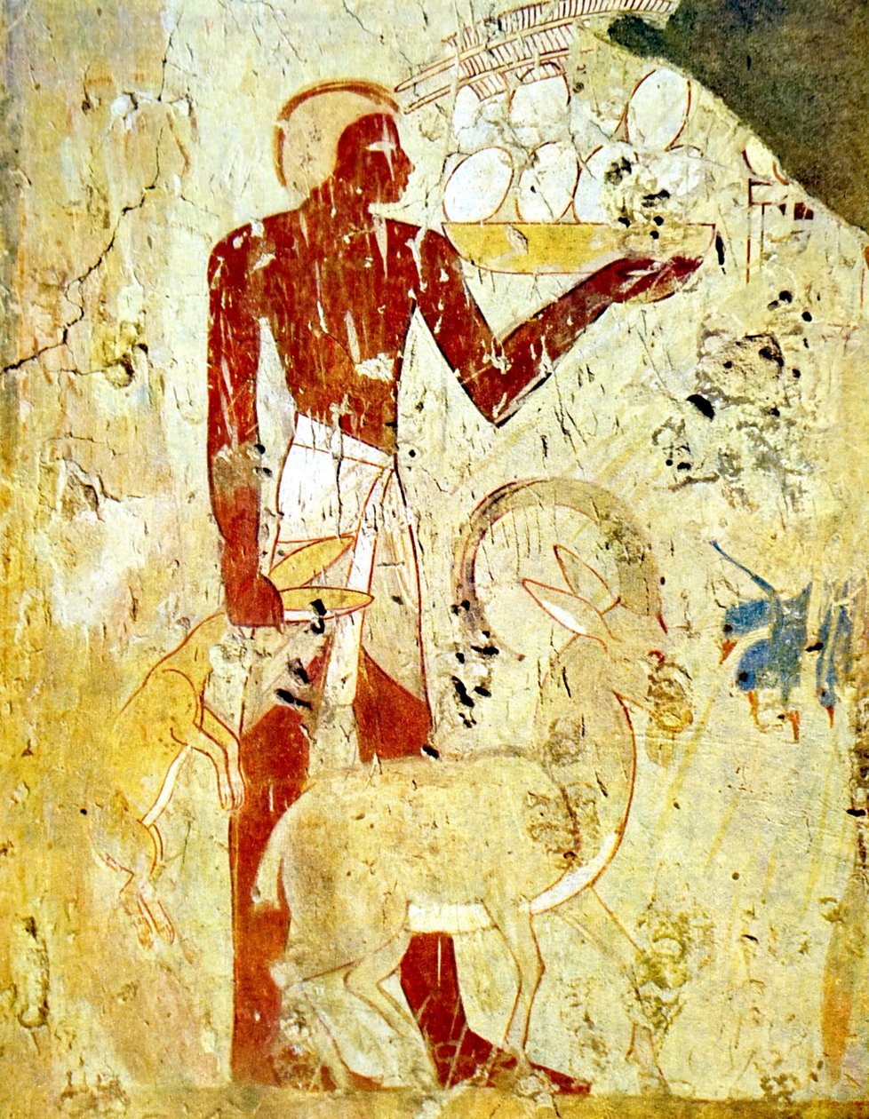 Egyiptomi sír falfestmény, amely állatáldozatokat ábrázol alkotó: Egyptian Egyptian