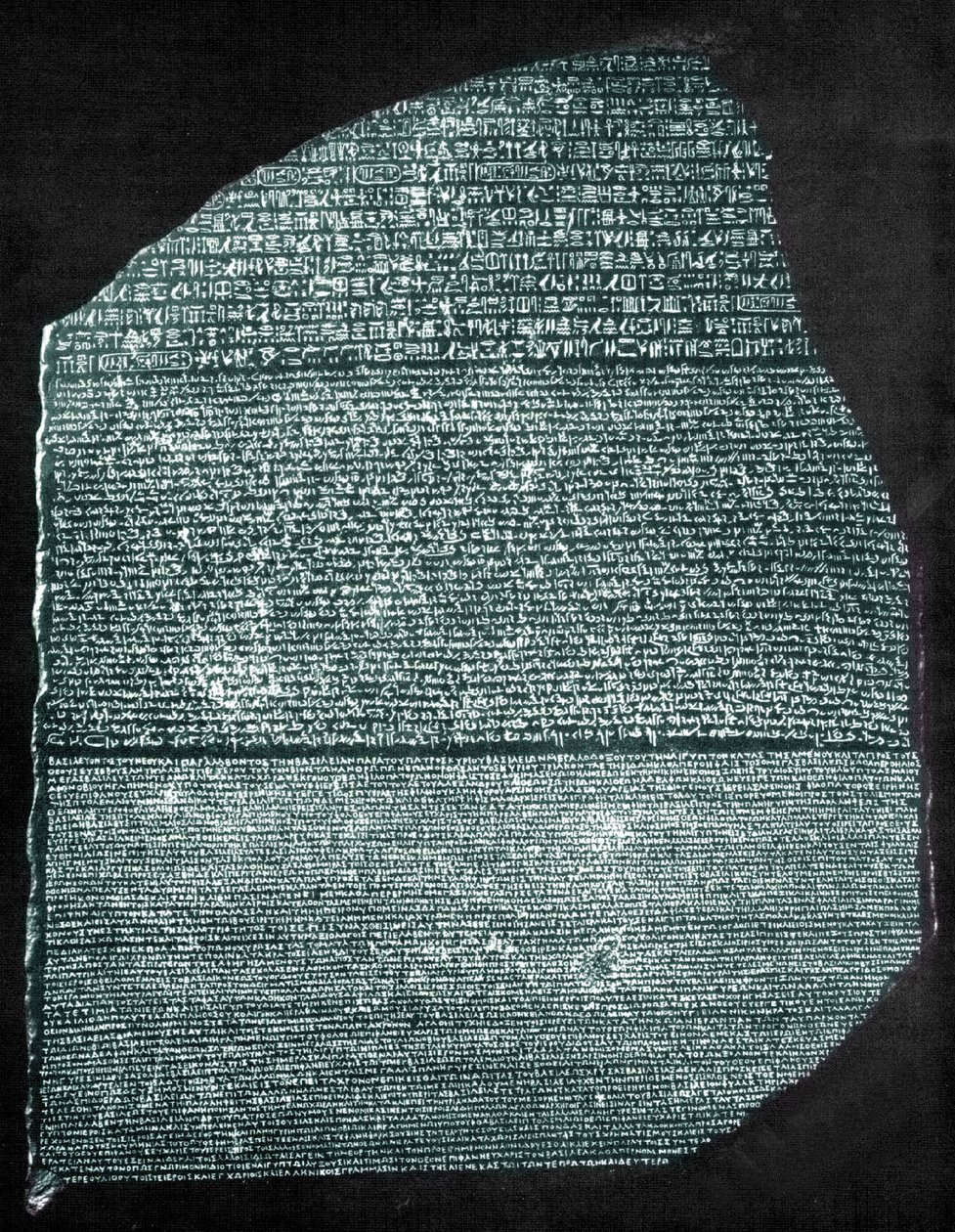 A Rosetta-kő (granodiorit) alkotó: Egyptian Ptolemaic Period