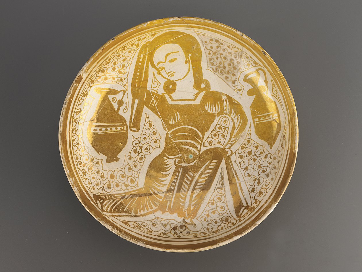 Tál, Fatimid-dinasztia (kerámia) alkotó: Egyptian School