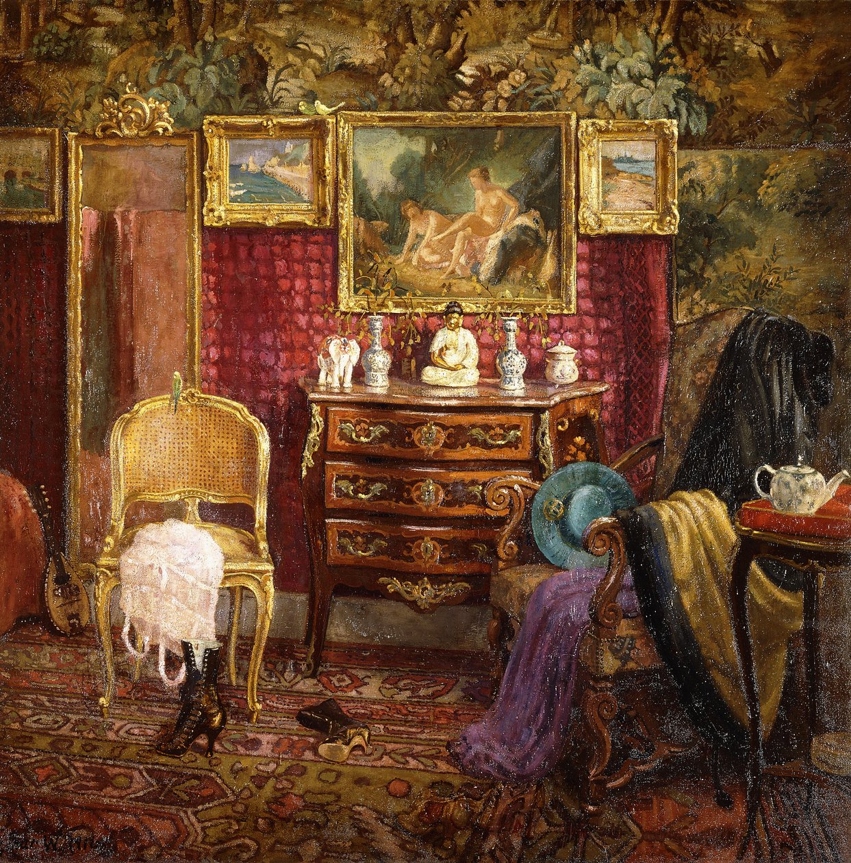 Egy budoár belseje alkotó: Einar Wegener