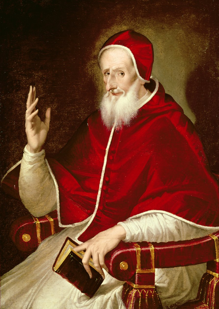 V. Pius pápa (1504-1572) portréja, 1571 körül alkotó: El Greco