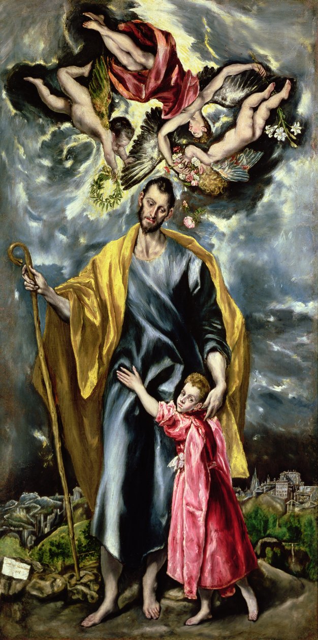 Szent József és a Krisztus-gyermek, 1597-99 alkotó: El Greco