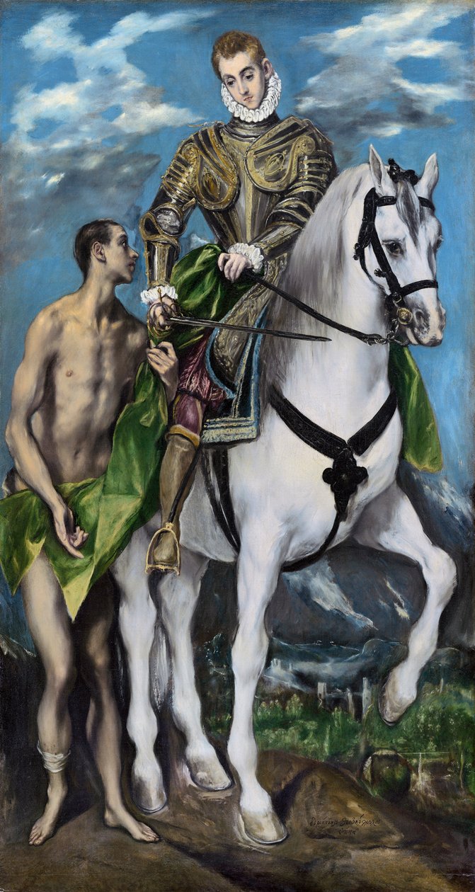 Szent Márton és a koldus, 1597-99 alkotó: El Greco