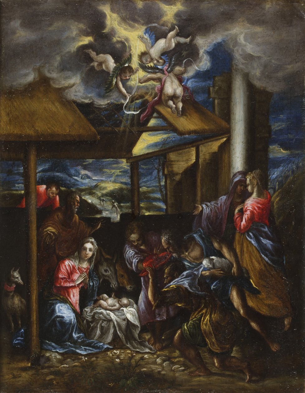 A Pásztorok imádása, 1576-77 körül alkotó: El Greco