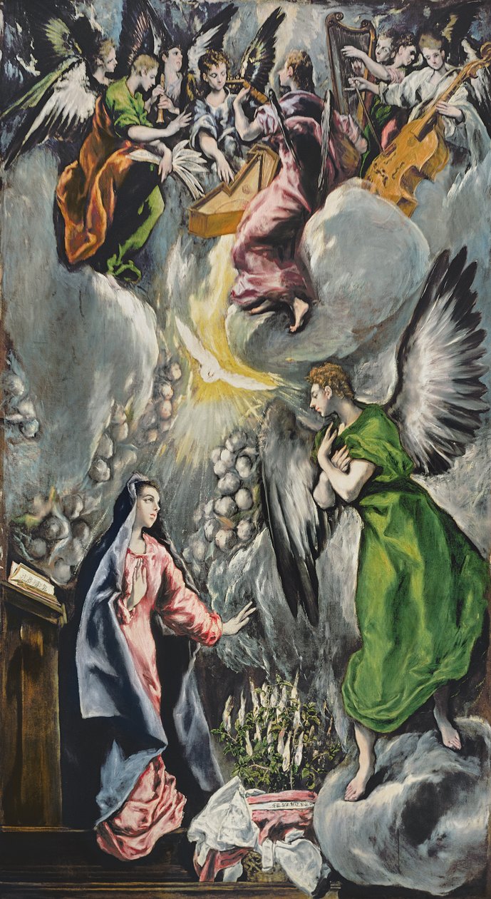 Az Angyali üdvözlet alkotó: El Greco