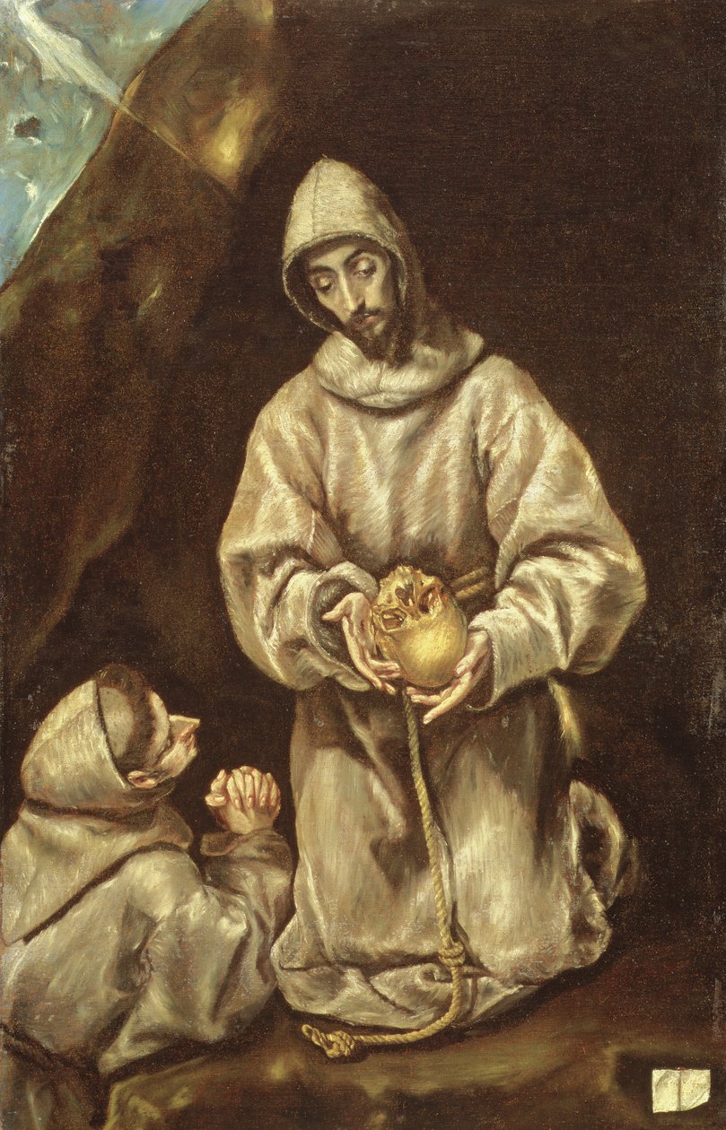 Szerzetes a meditációban alkotó: El Greco