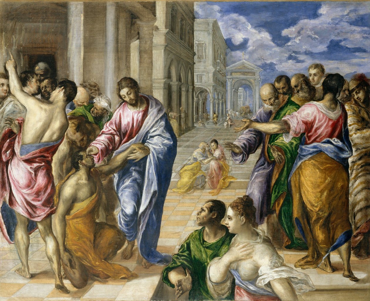 Krisztus gyógyítja a vakokat, kb. 1570. alkotó: El Greco