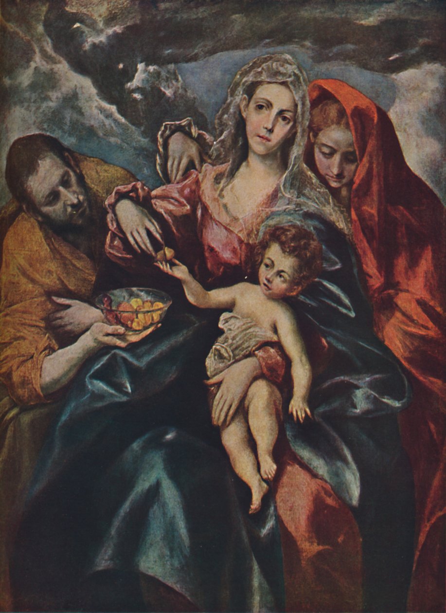 Heilige Familie, A szent család, 1590, 1938 alkotó: El Greco