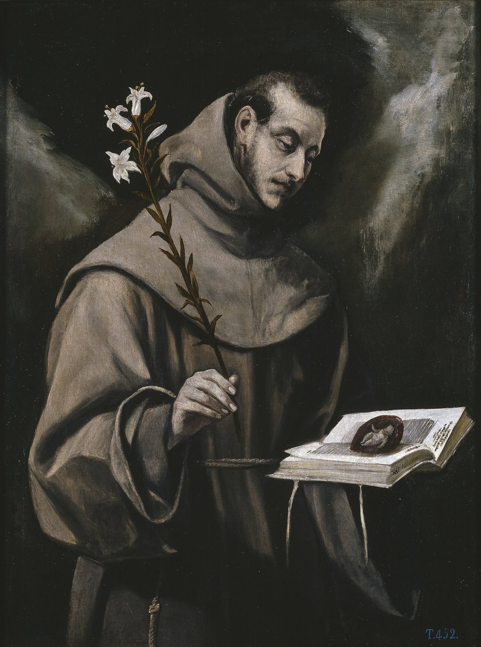 Páduai Szent Antal, c. 1580 alkotó: El Greco