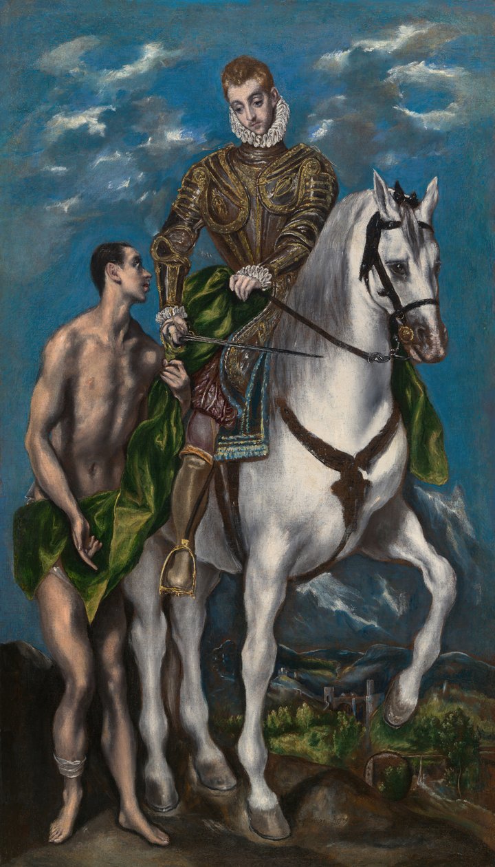 Szent Márton és a koldus, 15971600. alkotó: El Greco