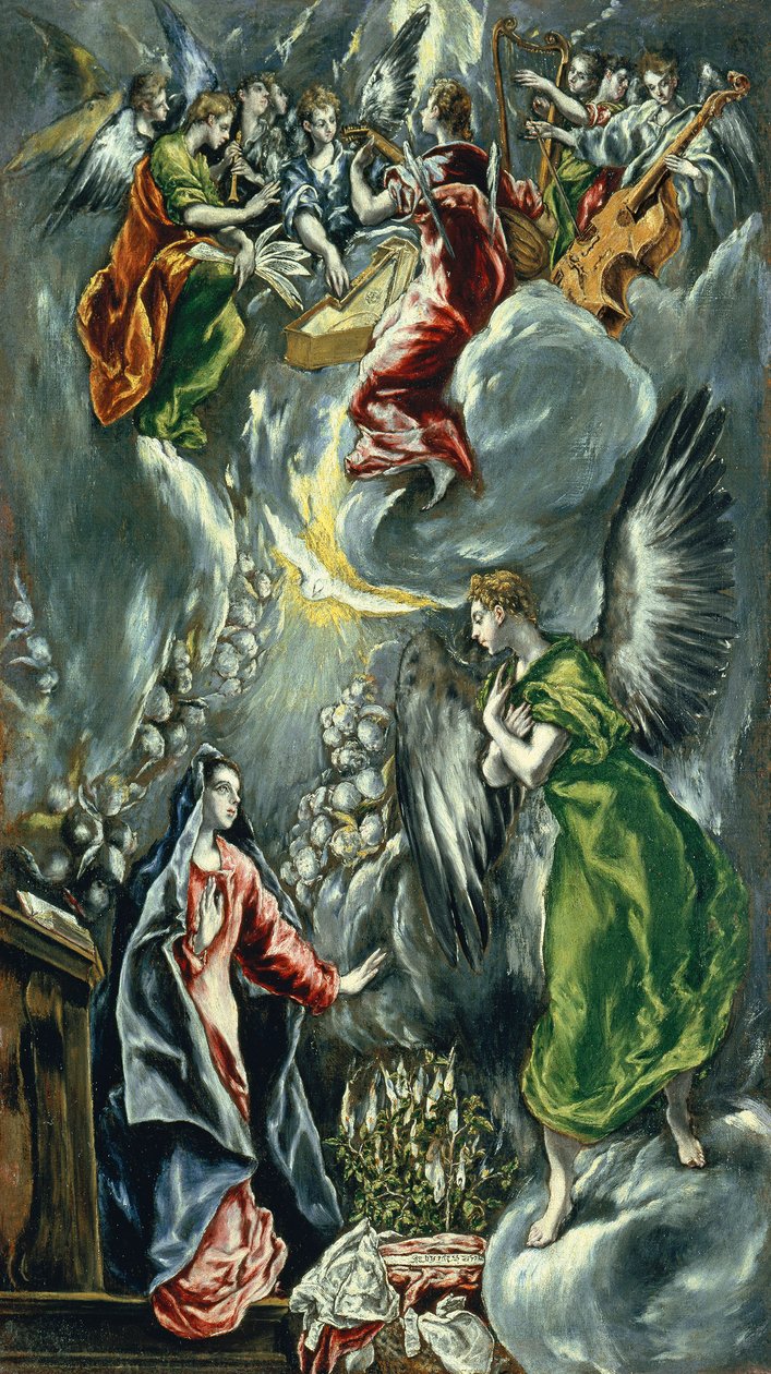 English: The Annunciation Annunciation alkotó: El Greco