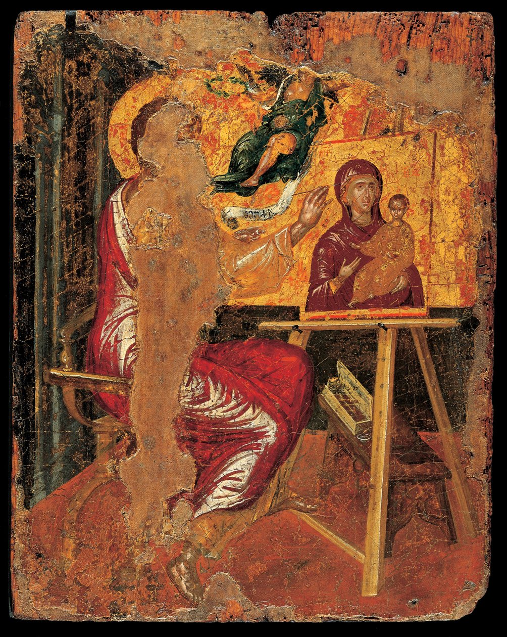 Szent Lukács festménye a Szűzről alkotó: El Greco