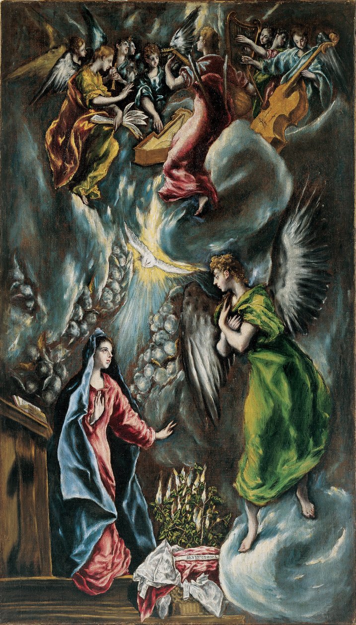 Az Angyali üdvözlet alkotó: El Greco