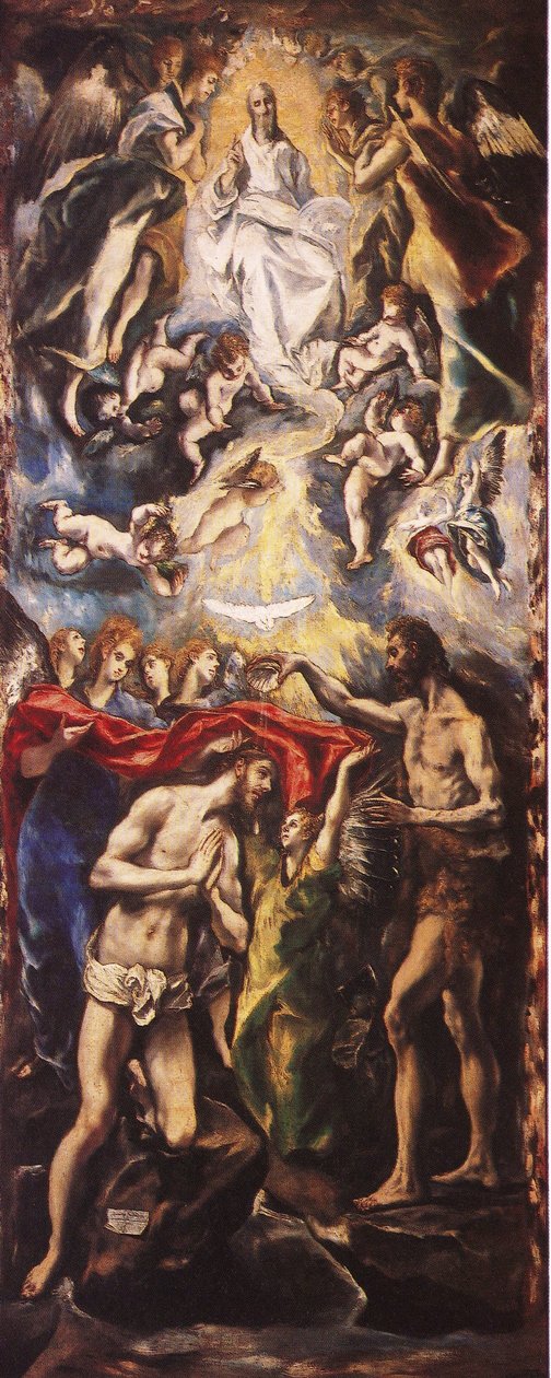 Krisztus megkeresztelkedése alkotó: El Greco