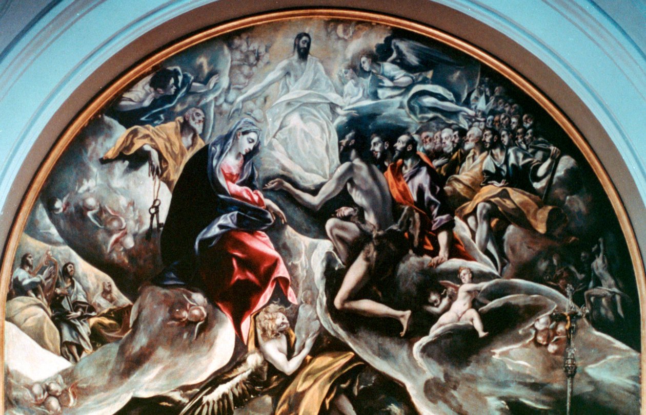 Orgaz gróf temetésének részlete, 1586-1588 alkotó: El Greco