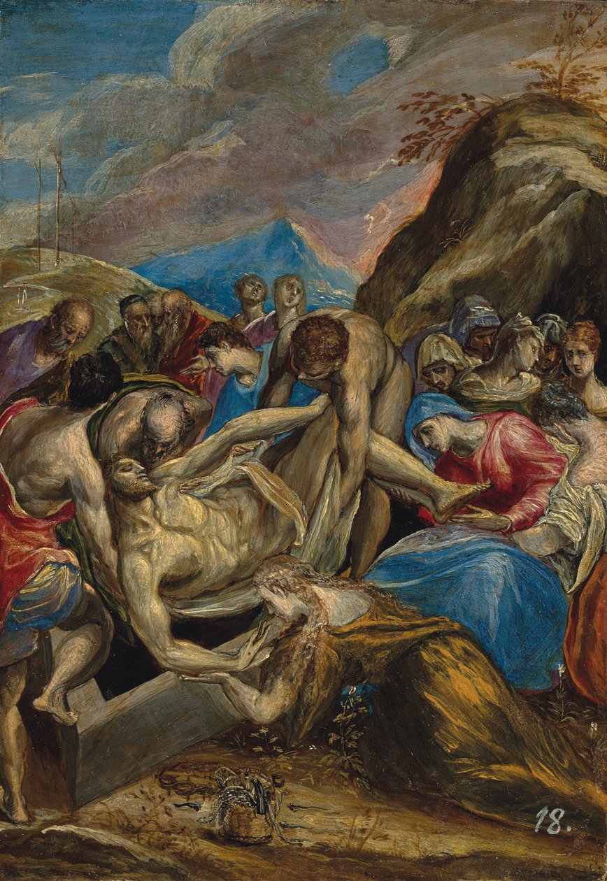 Krisztus temetése alkotó: El Greco