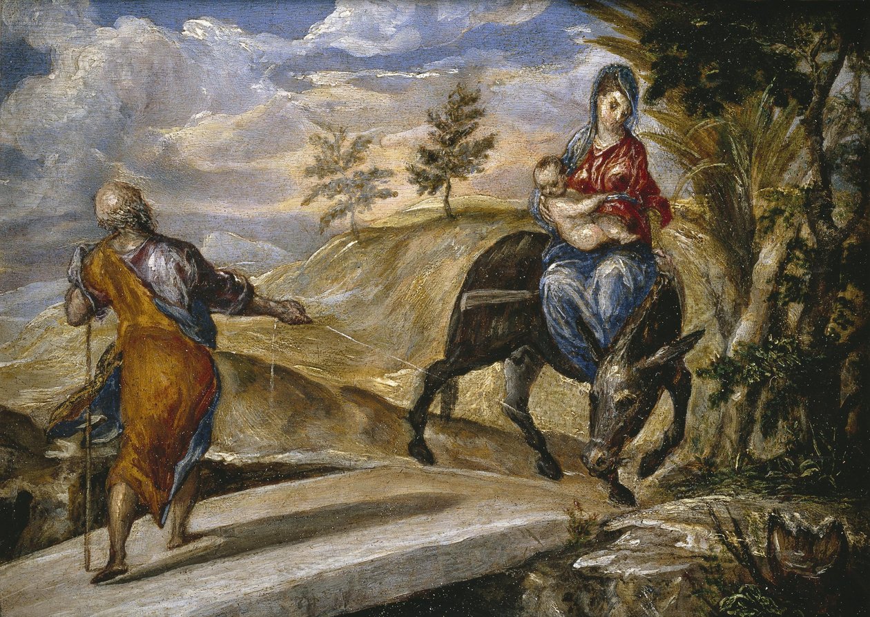 Az egyiptomi menekülés alkotó: El Greco