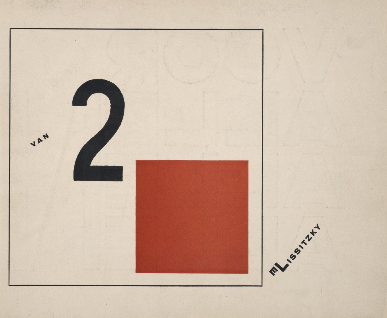Két négyzetről, 1922. alkotó: Eliezer Markowich Lissitzky