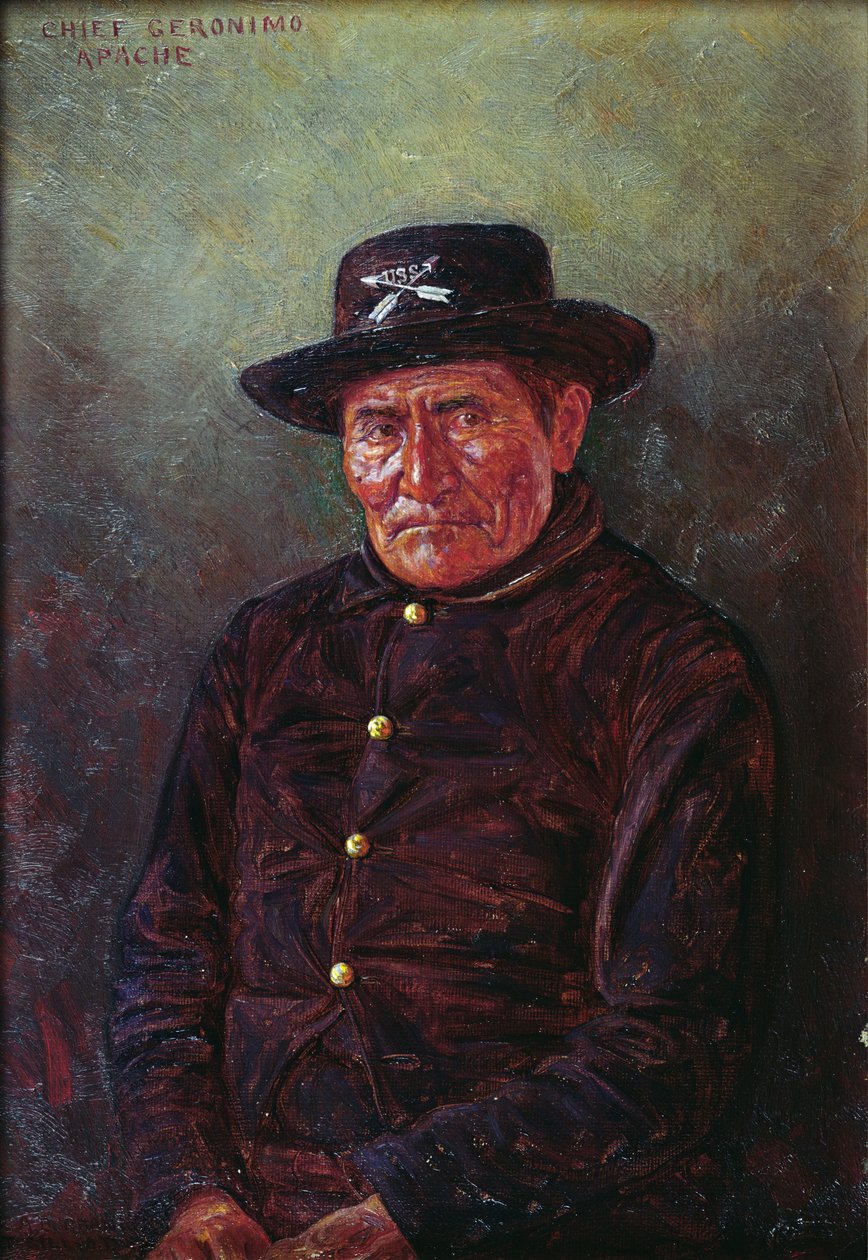Geronimo főnök (olaj, vászon) alkotó: Elbridge Ayer Burbank