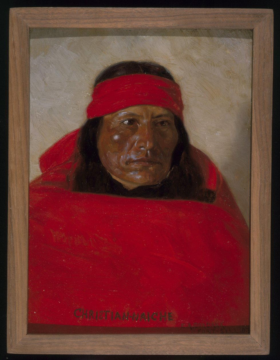 Christian-Naiche, 1899 körül (olaj, szövet) alkotó: Elbridge Ayer Burbank