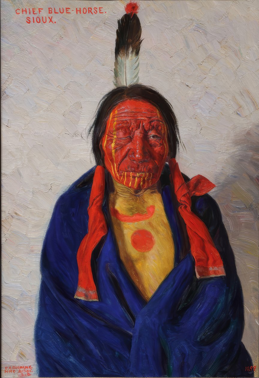 Chief Blue Horse alkotó: Eldridge Ayer Burbank