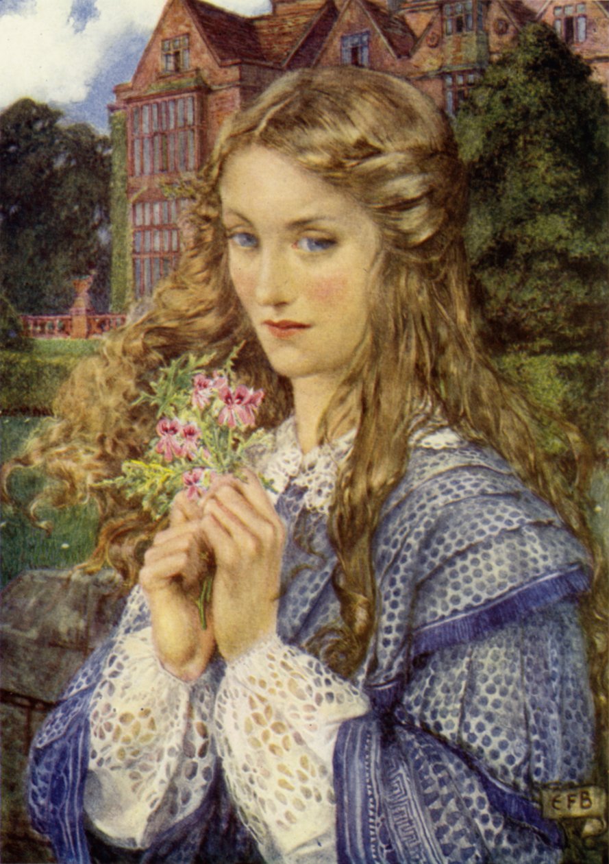 Evelyn Hope (színes litó) alkotó: Eleanor Fortescue Brickdale