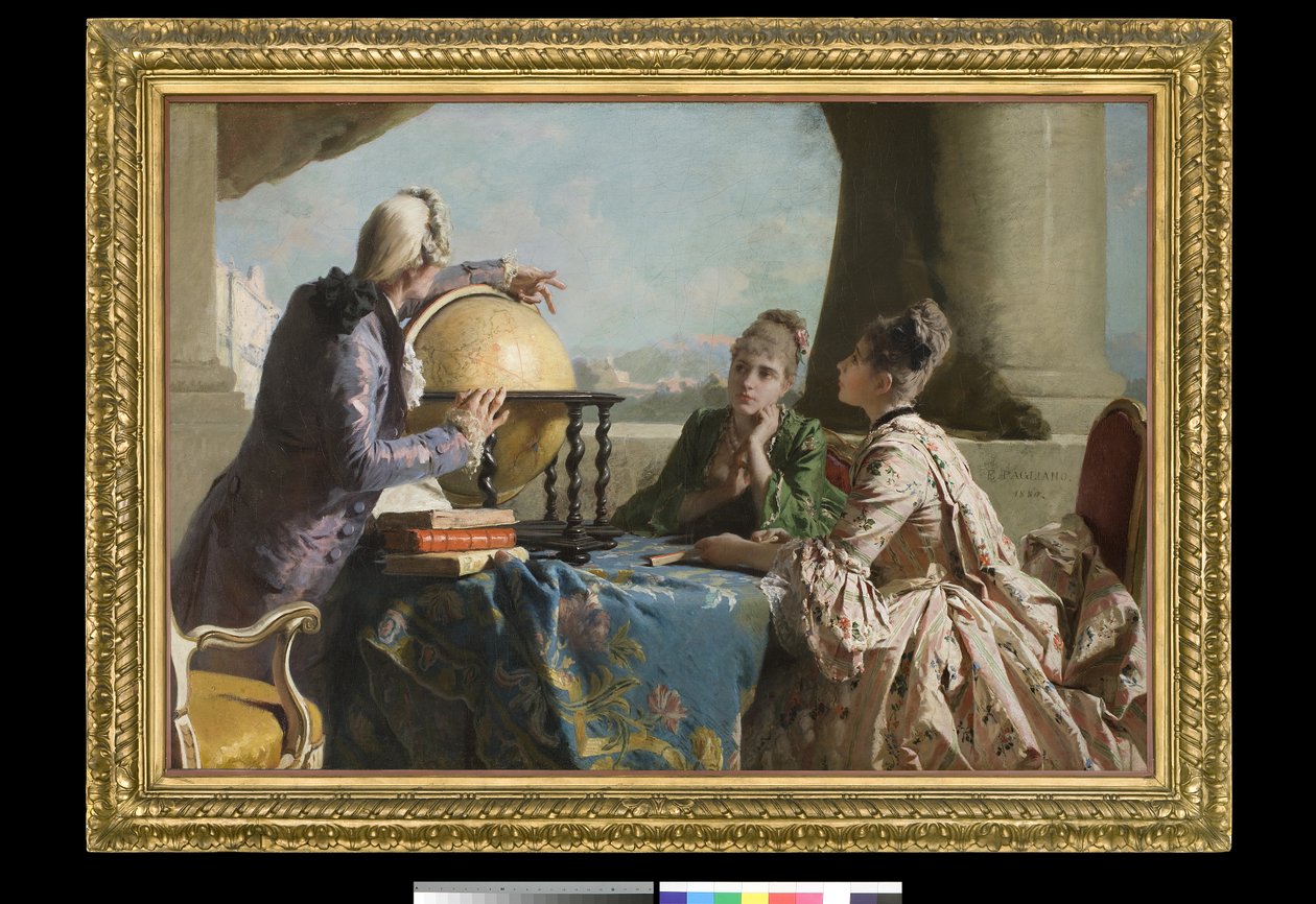Földrajz óra, 1880 alkotó: Eleuterio Pagliano