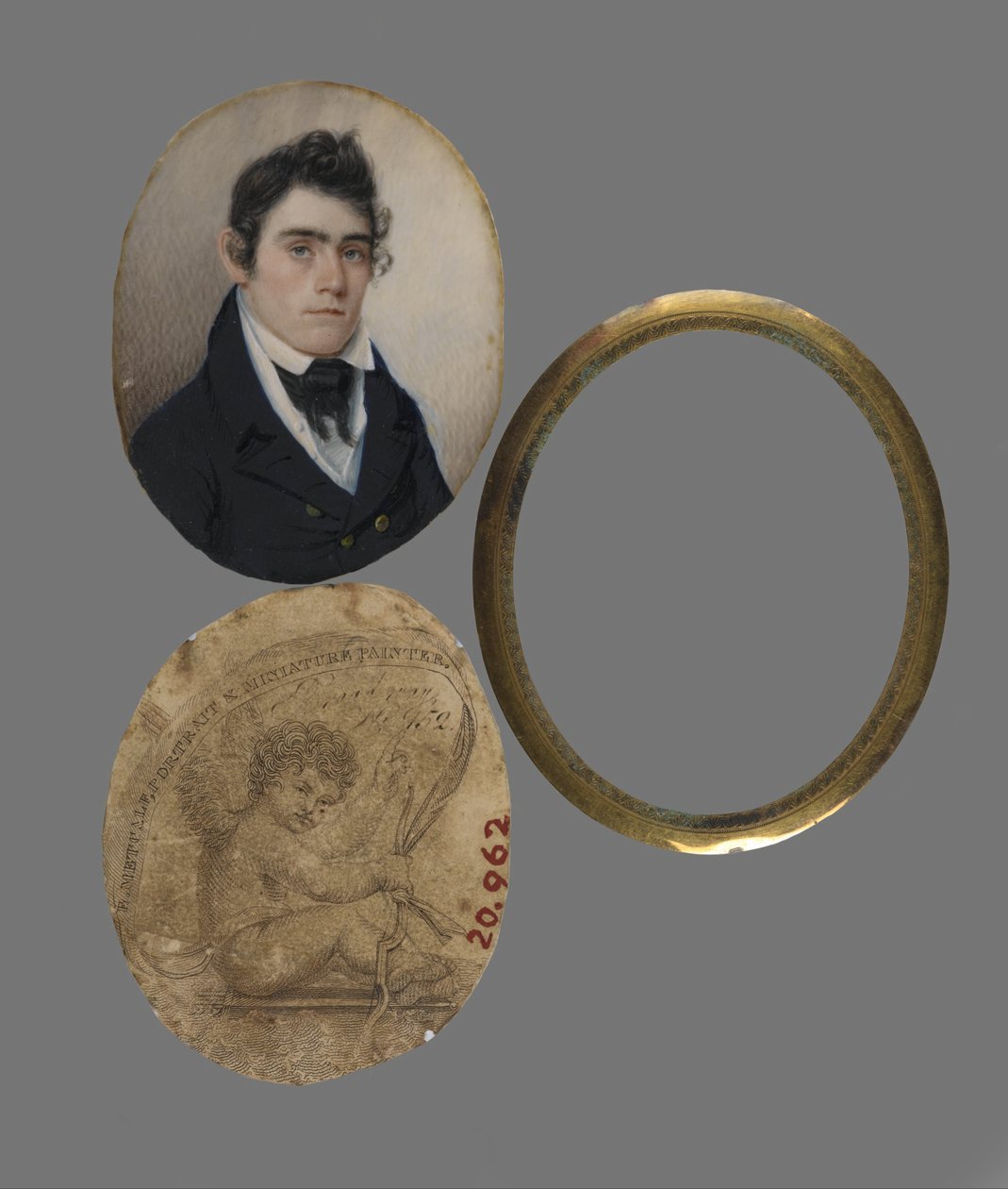 John Haslett, M.D. arcképe alkotó: Eliab Metcalf