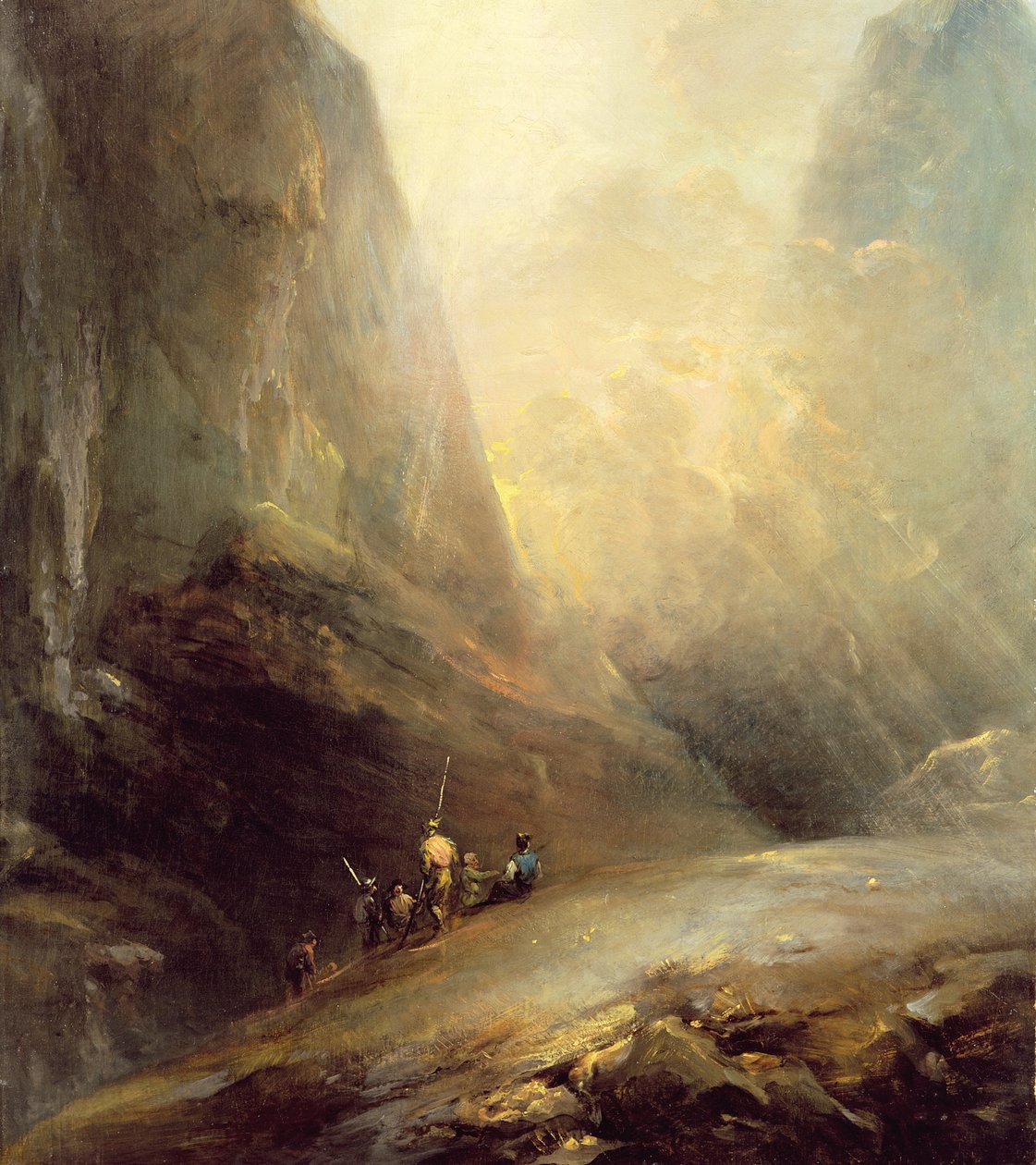 Hegyi táj Bandittivel, 1780 körül alkotó: Elias Martin