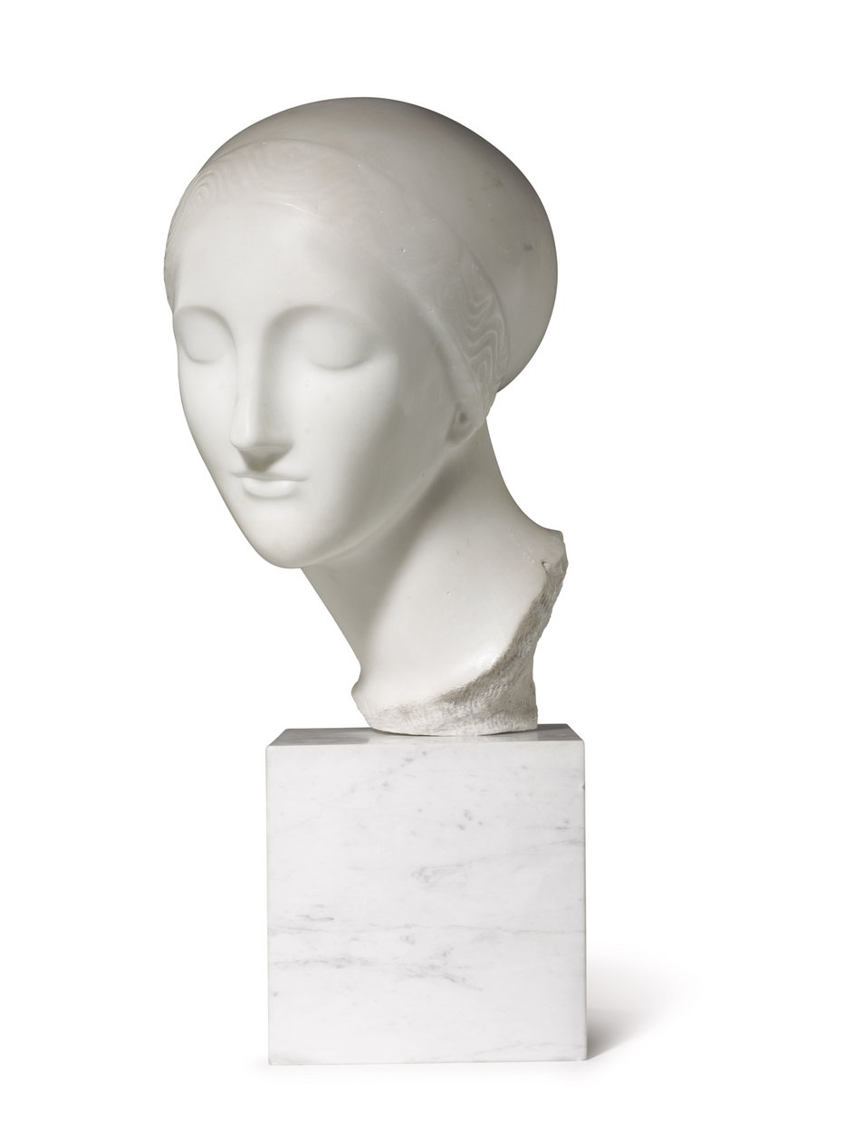 Korai ideális fej (La Mysterieuse), 1916-1917 körül (márvány) alkotó: Elie Nadelman