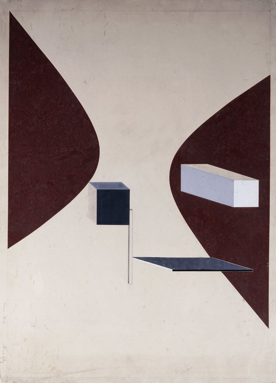 Proun N 90 alkotó: Eliezer Markowich Lissitzky