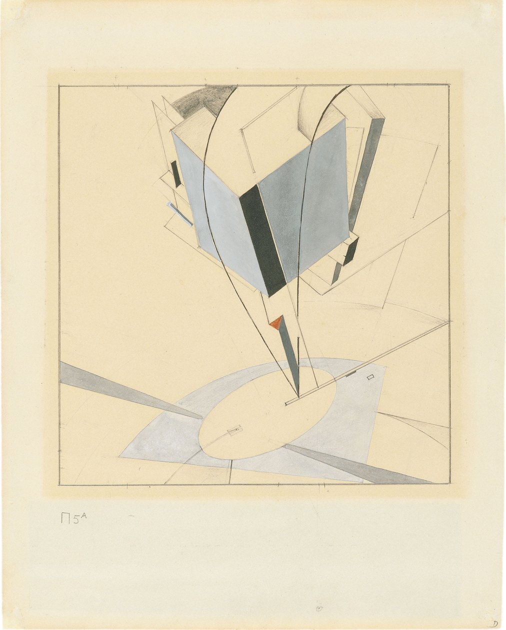 Proun 5 alkotó: Eliezer Markowich Lissitzky