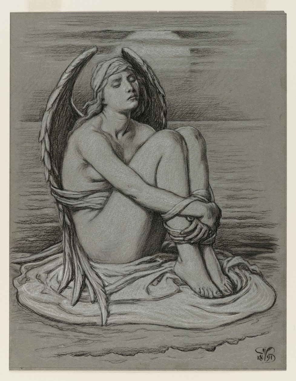 Kötött angyal alkotó: Elihu Vedder