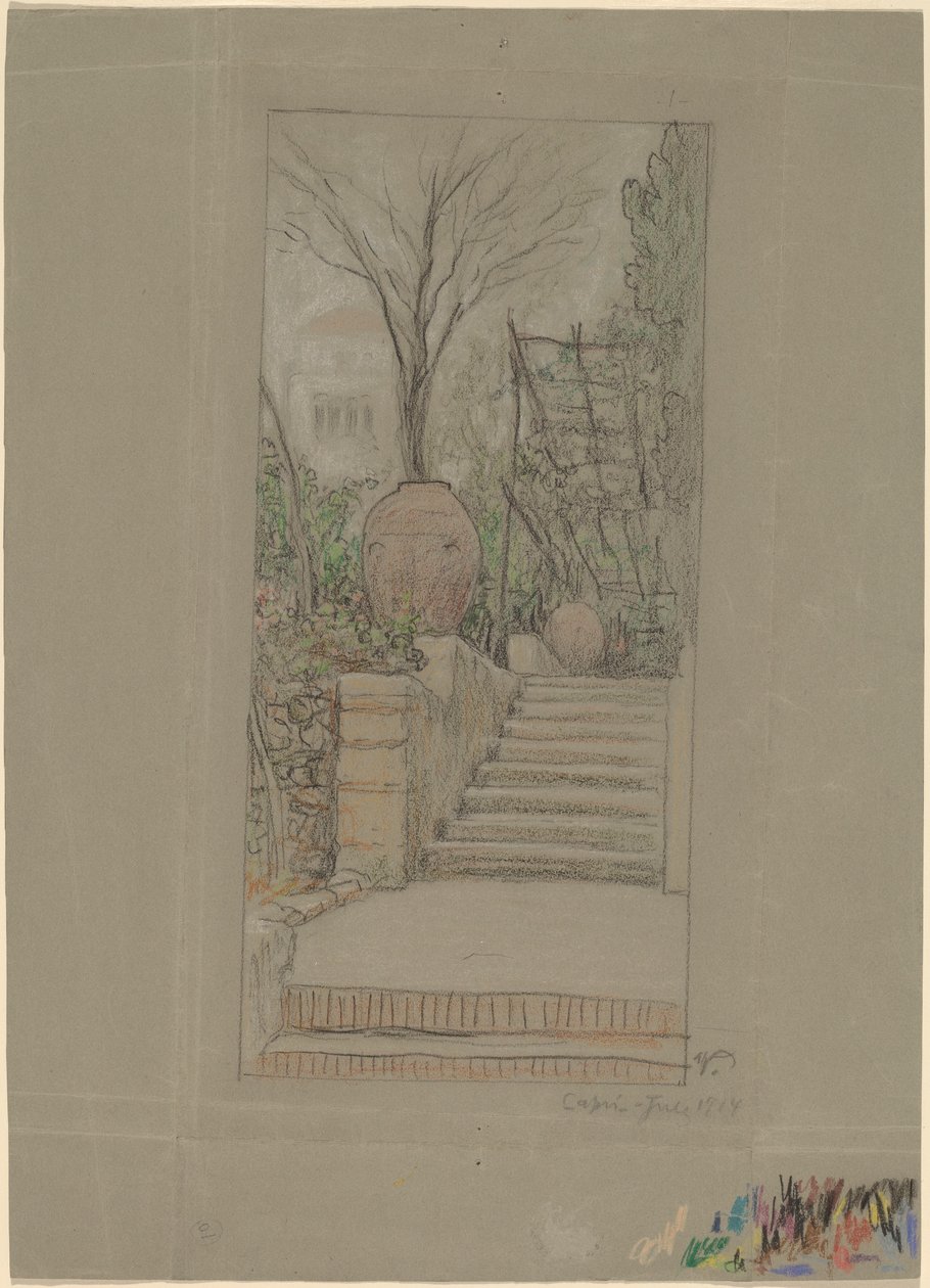 Capri, 1914. alkotó: Elihu Vedder