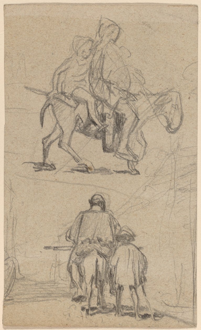 Apa, Fiú és Szamár alkotó: Elihu Vedder