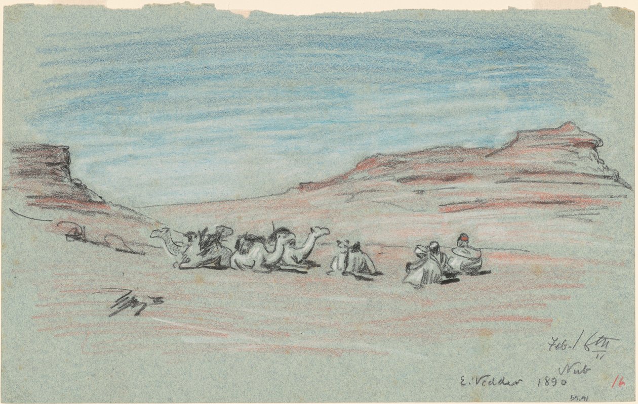 Nílusi utazás, 1890. 20. sz. alkotó: Elihu Vedder
