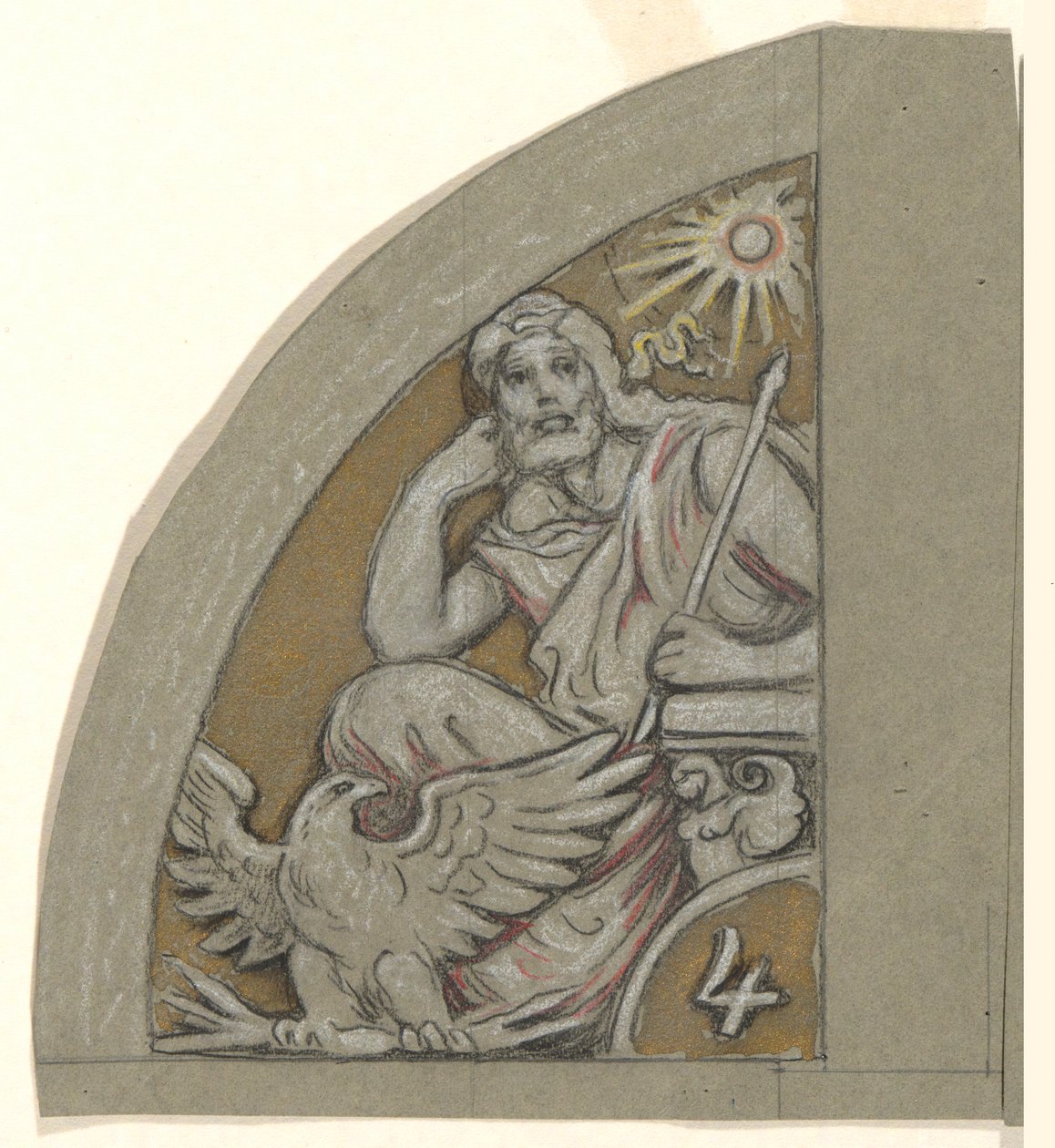 Tanulmány a Jupiter számára alkotó: Elihu Vedder