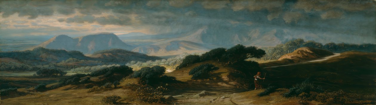 Vihar Umbriában alkotó: Elihu Vedder