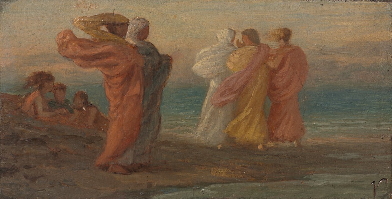 The Music Party, c. 1875. alkotó: Elihu Vedder