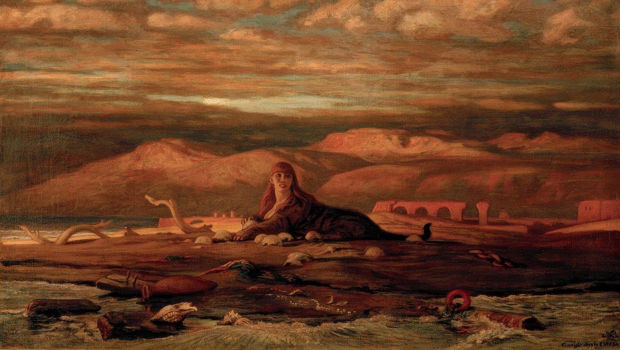 A Szfinx a tengerparton alkotó: Elihu Vedder