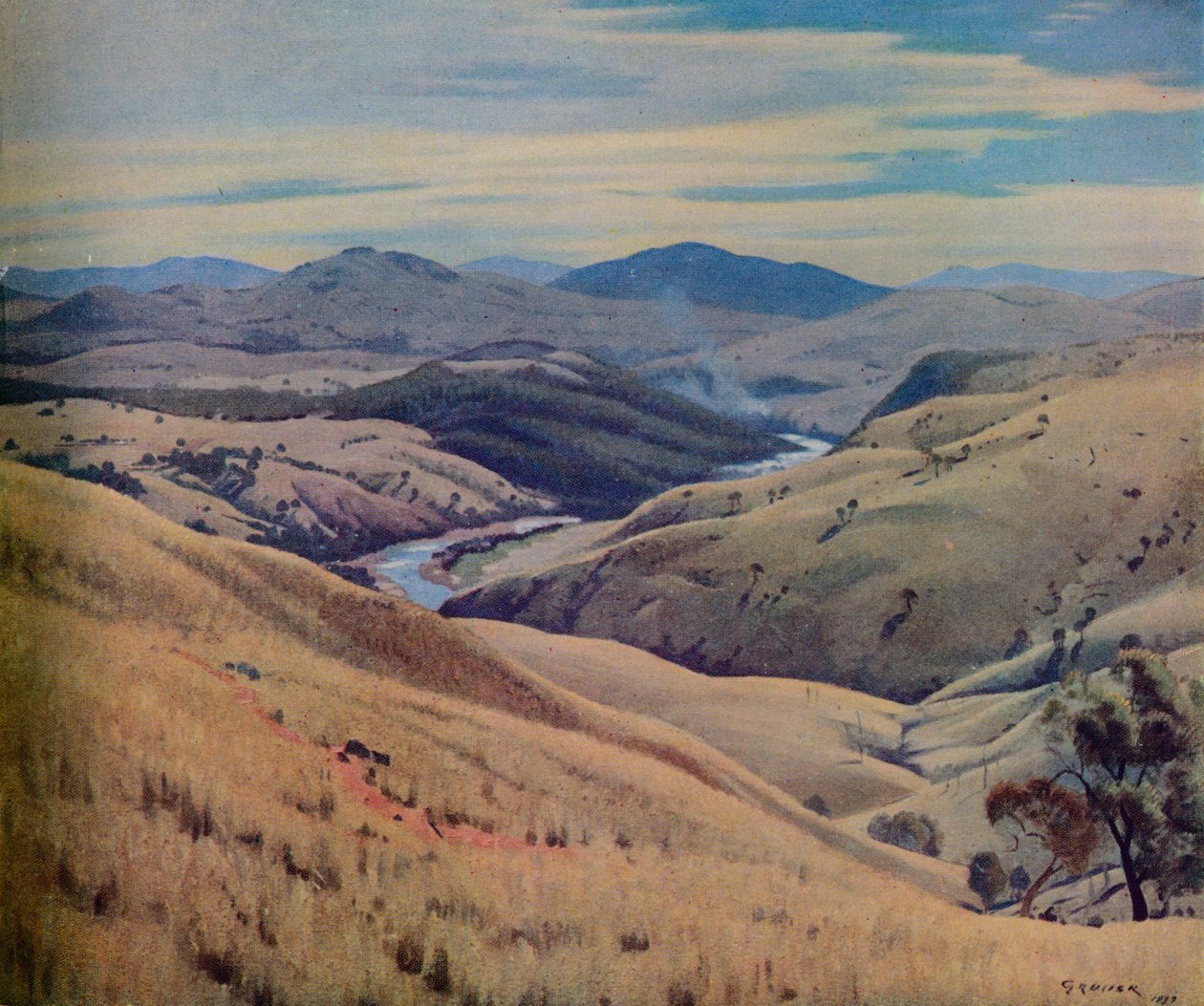 „Weetangra, Canberra”, 1937 alkotó: Elioth Lauritz Leganyer Gruner