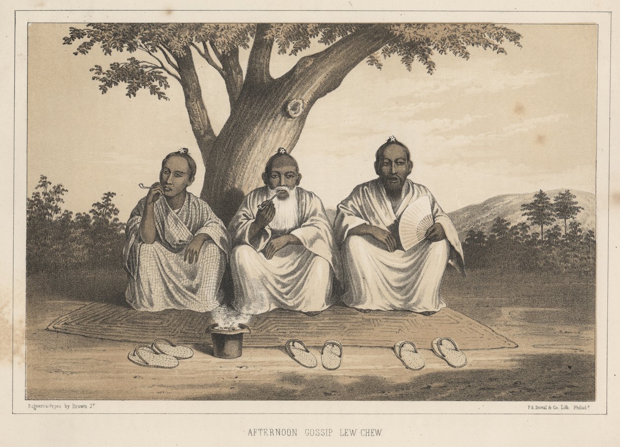 Délutáni pletyka, Lew Chew, 1855 alkotó: Eliphalet Brown