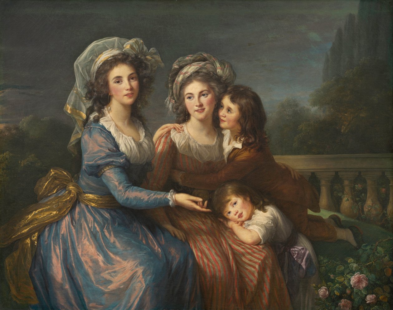 Pezay márki, de Rougé márkiné fiaival, Alexis és Adrien alkotó: Elisabeth Louise Vigee Lebrun