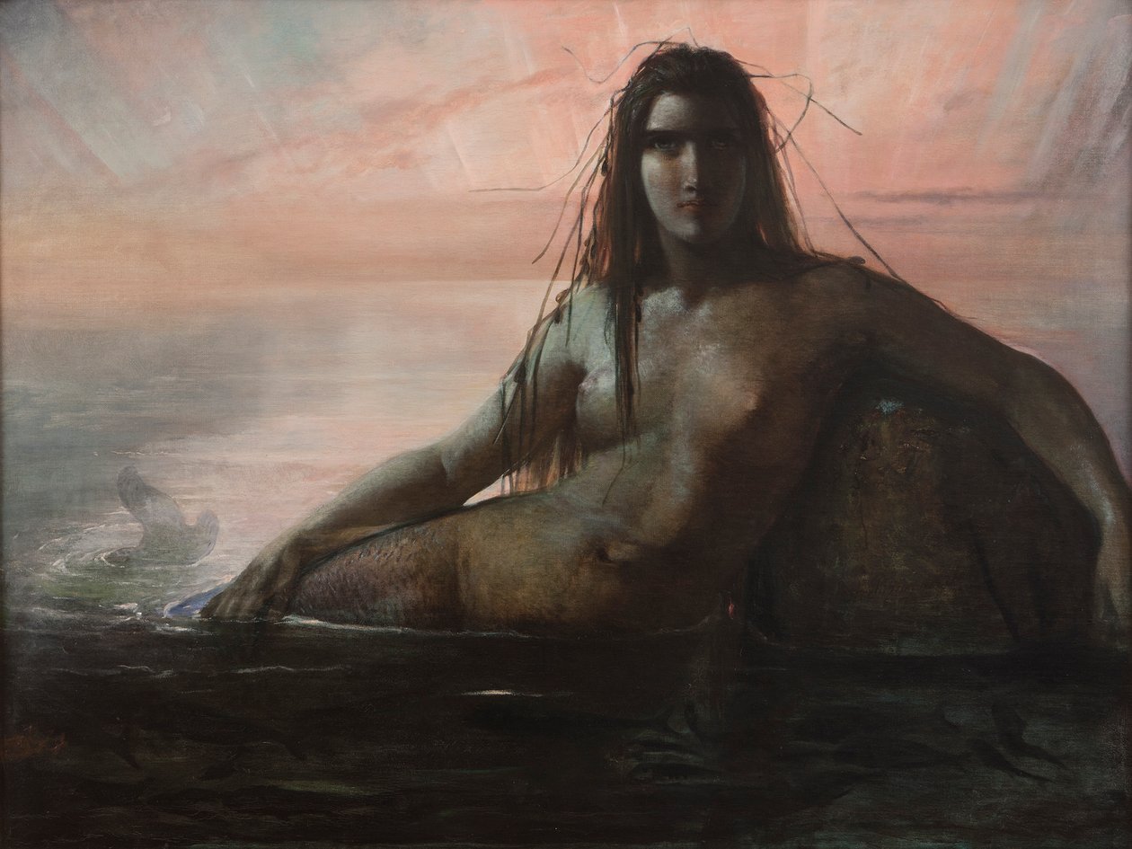 Sellő, 1847. alkotó: Elisabeth Jerichau Baumann