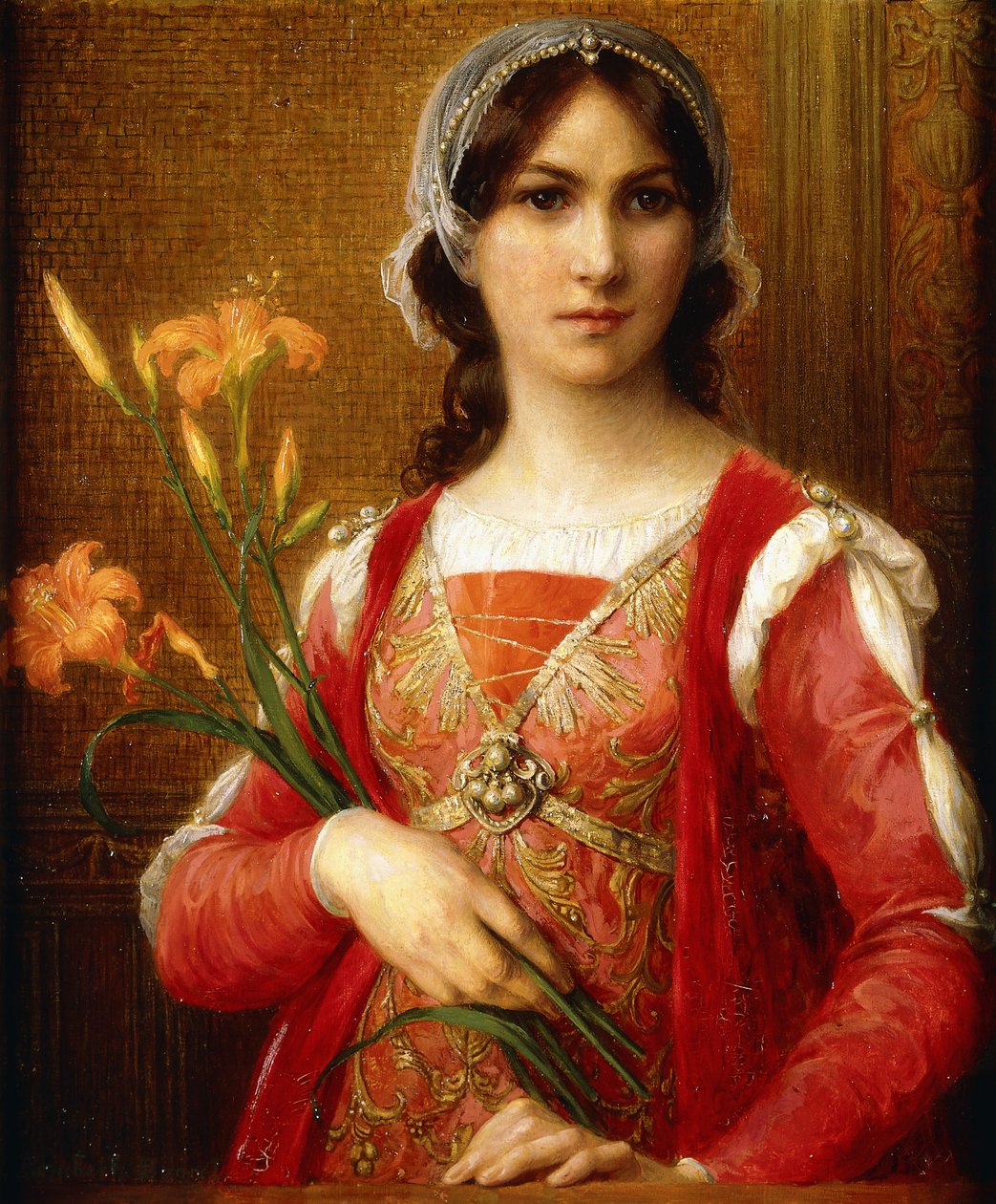 Beatrix Portinari, 1913 körül (olaj, vászon) alkotó: Elisabeth Sonrel