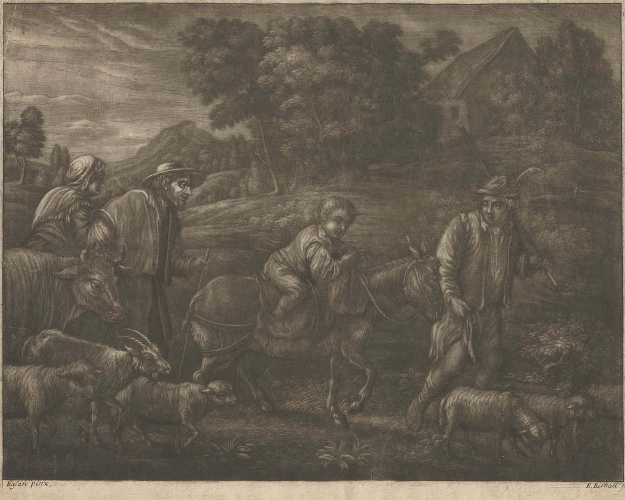 Repülés Egyiptomba alkotó: Elisha Kirkall
