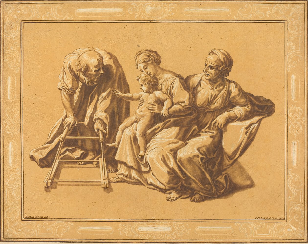 A Szent Család, 1724. alkotó: Elisha Kirkall
