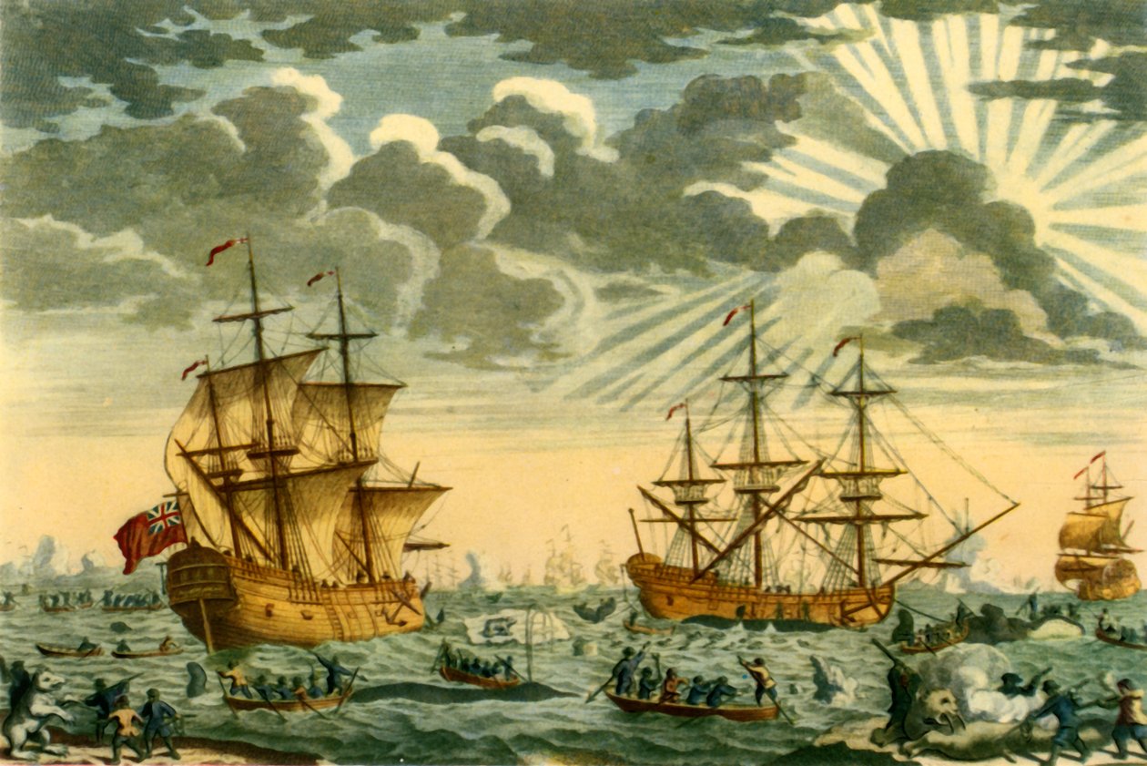 „Bálna vagy grönlandi halászat”, 1720, 1946. alkotó: Elisha Kirkall