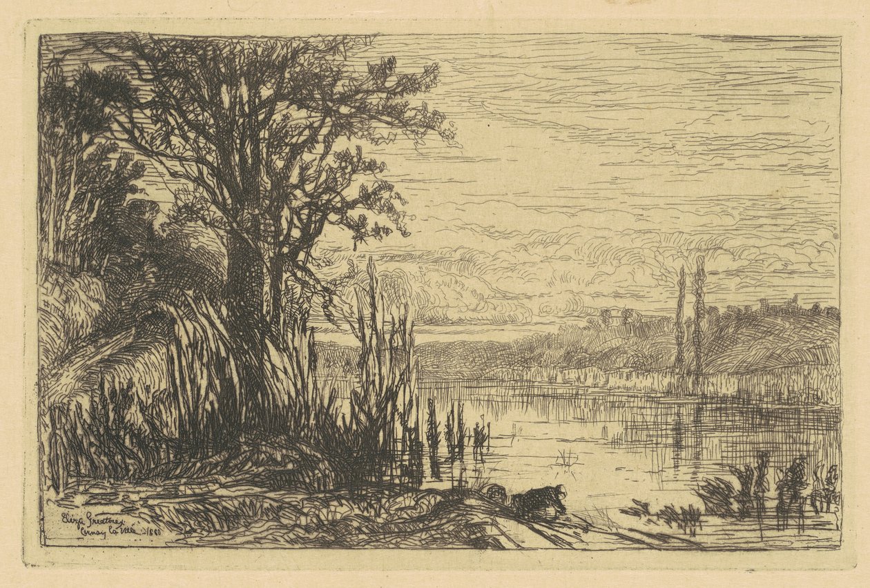 A Cernay-la-Ville-i tó alkotó: Eliza Pratt Greatorex