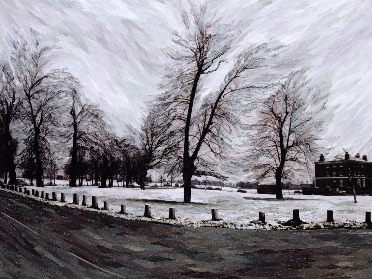 Westgrove, Looking Towards Blackheath, 1999 (papírmozaik-kollázs) alkotó: Ellen Golla